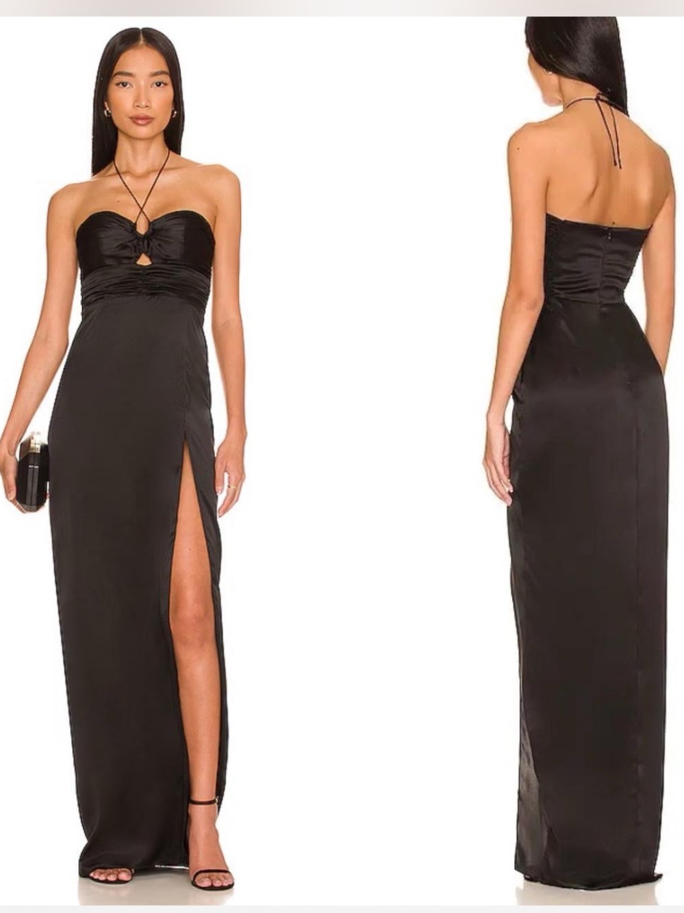 Silk evening dress